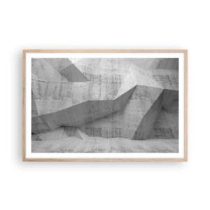 Plakát v rámu světlý dub - Skutečná výzva - 91x61 cm