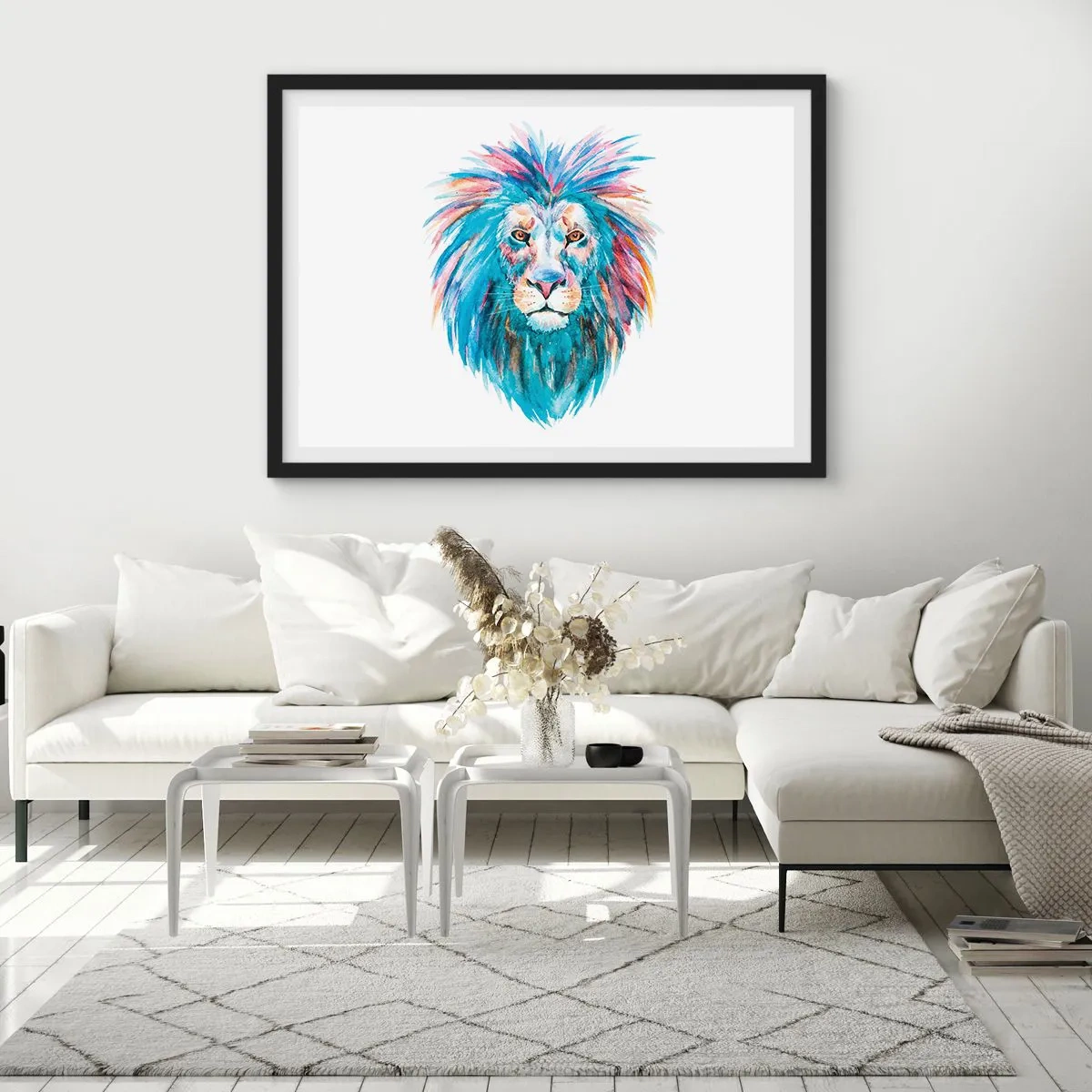 Plakát v černém rámu - Elektrizující aura - 70x50 cm