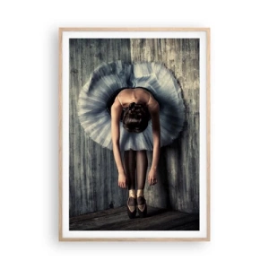 Plakát v rámu světlý dub - Když dohraje hudba - 70x100 cm