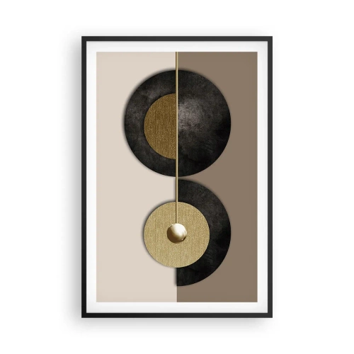 Plakát v černém rámu - Variace kolem kruhu - 61x91 cm