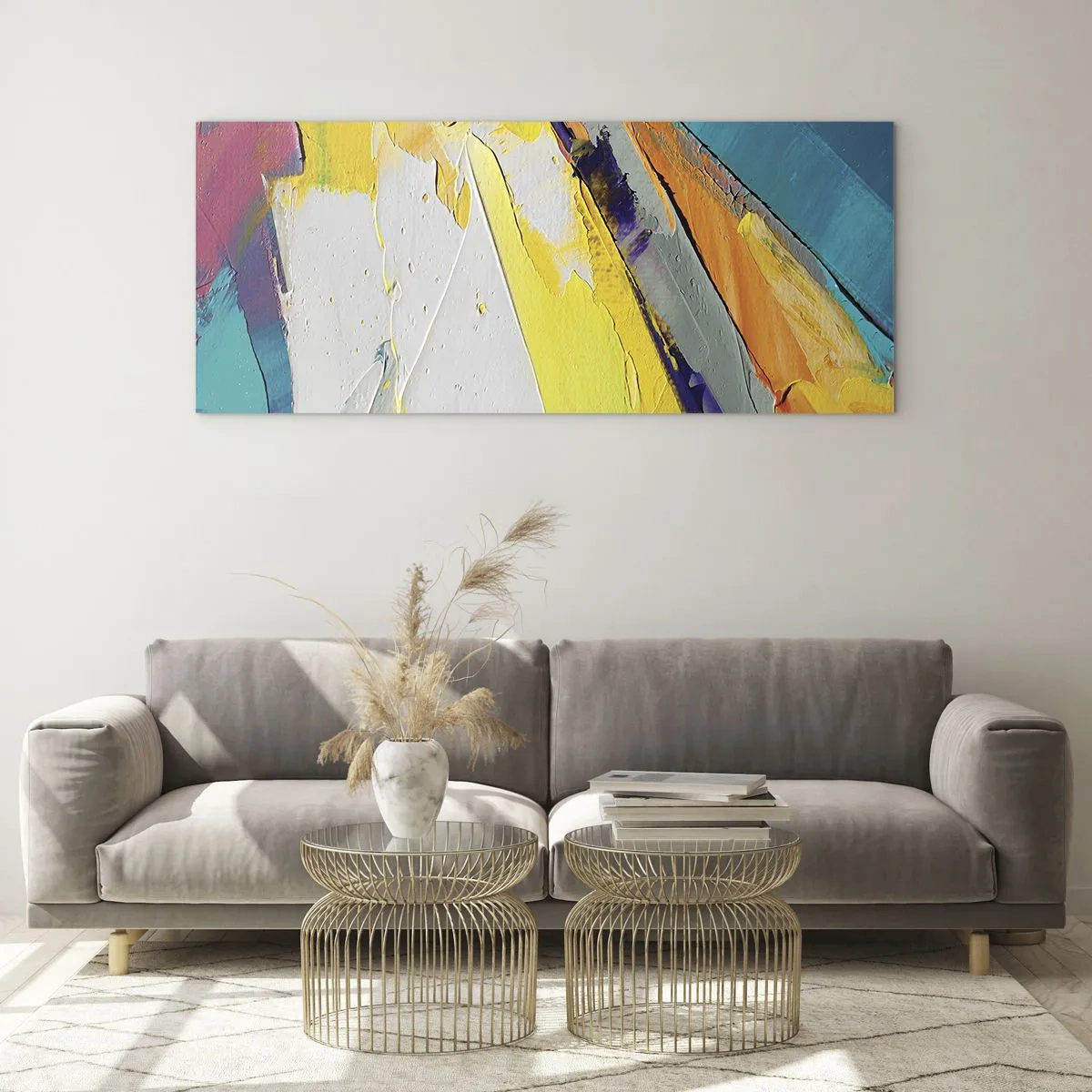 Obraz na skle - Anatomie světla - 90x30 cm