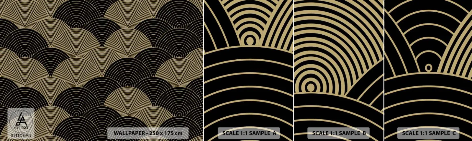 Vzor Fototapety Samolepicí Deluxe Sticker - Jednota v mnohosti - Abstrakce, Grafika, Okresy - 100x30 cm