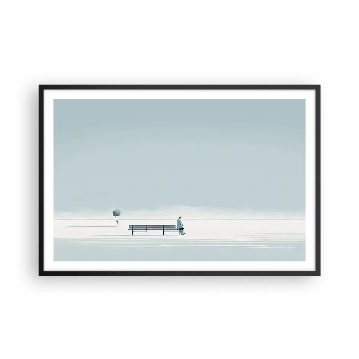 Plakát v černém rámu - Ano, čekám. - 91x61 cm