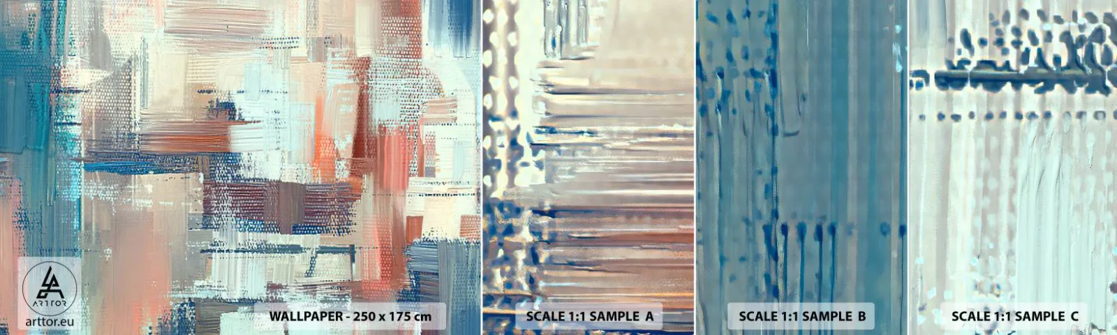 Fototapeta Vzorek Standard Eco - Dostat se ke světlu - Pastel, Minimalismus, Jasný - 100x30 cm