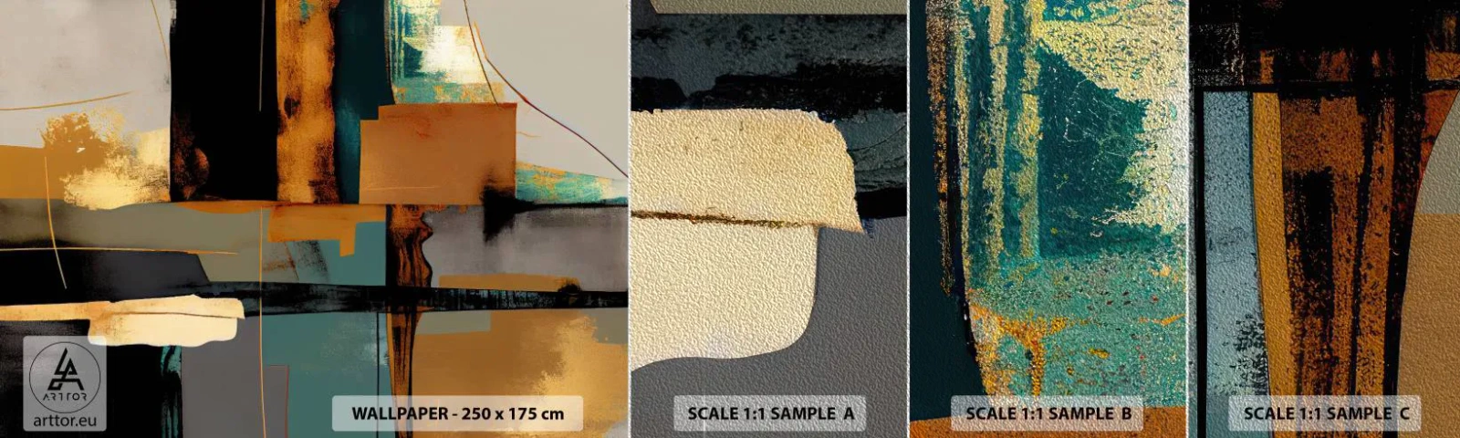 Vzor Fototapety Premium Sand - Abstrakce – světlo a stín - Abstrakce, Moderní, Kus - 100x30 cm