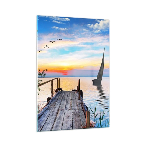 Obraz na skle - Dobrý večer - 50x70 cm