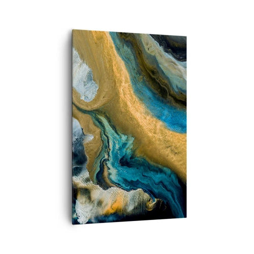 Obraz na plátně - Modrá – žlutá – vzájemné vlivy - 80x120 cm