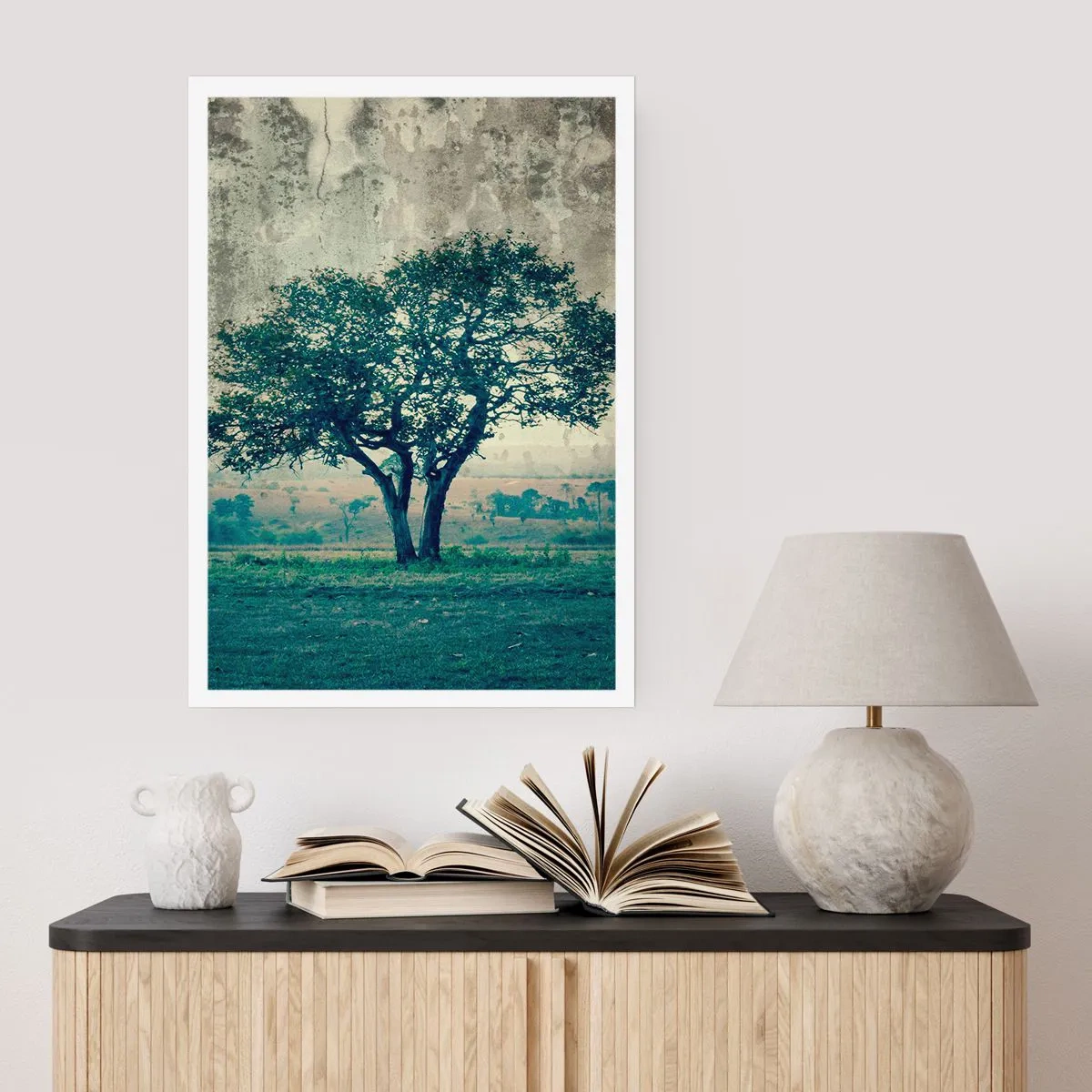 Plakát - Jabloň na modrém poli? - 50x70 cm