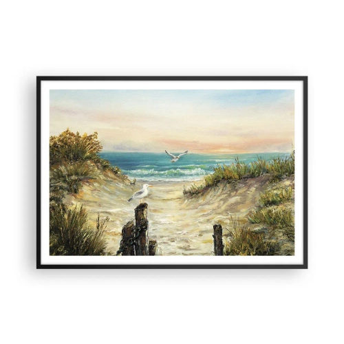 Plakát v černém rámu - Bezvětří a samota - 100x70 cm