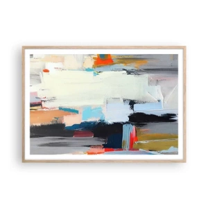 Plakát v rámu světlý dub - Nějaký způsob? - 100x70 cm