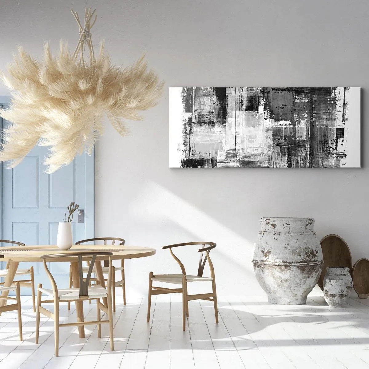 Obraz na plátně - Šedé je krásné - 140x50 cm