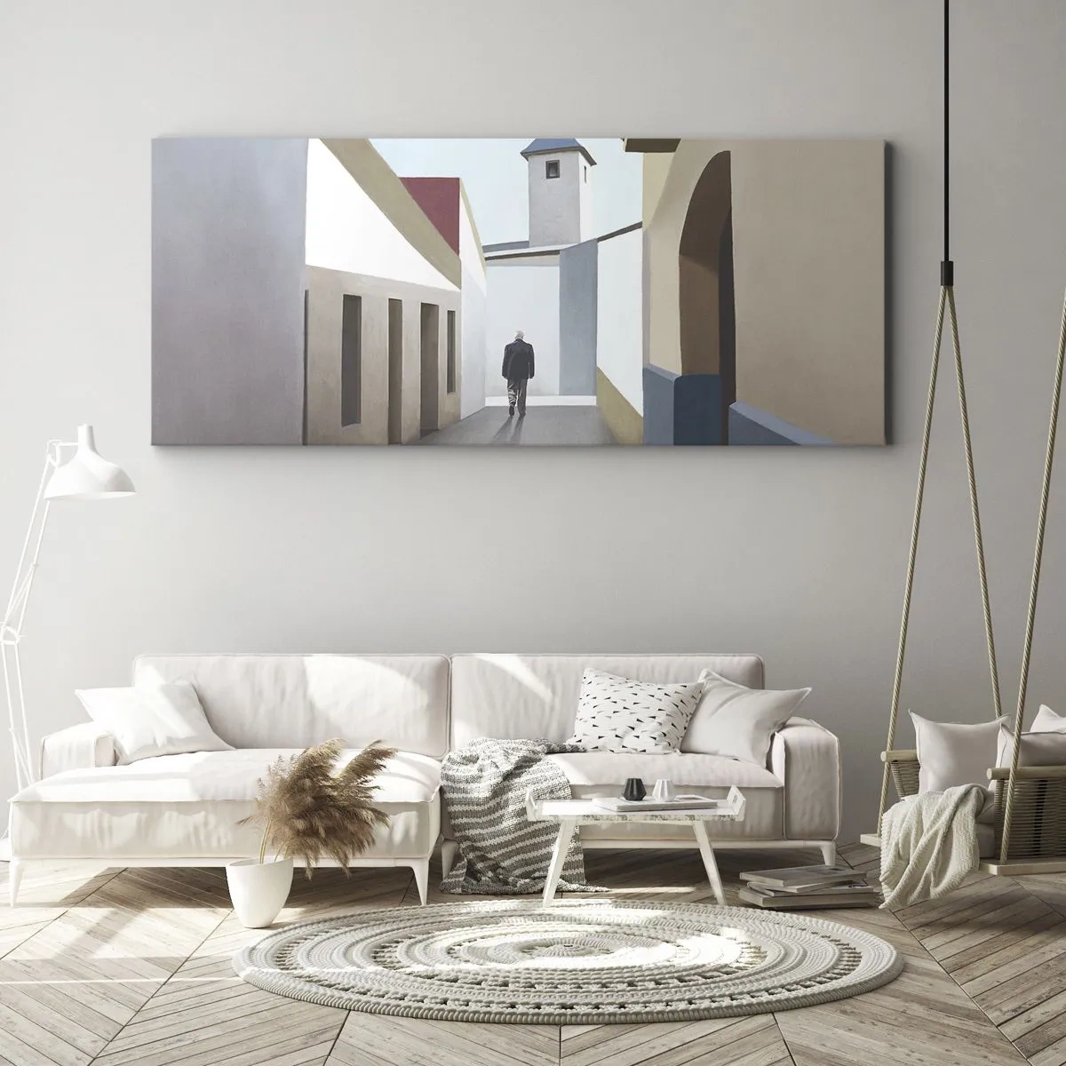 Obraz na plátně - Slunečná procházka - 100x40 cm