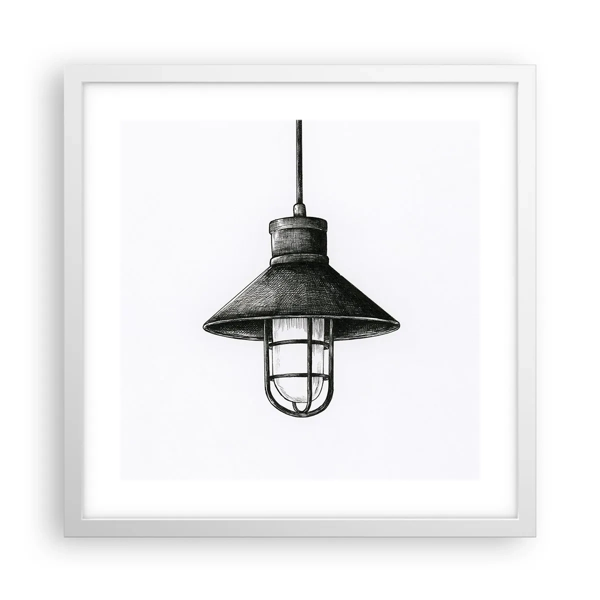 Plakát v bílém rámu - Jako před lety… - 40x40 cm