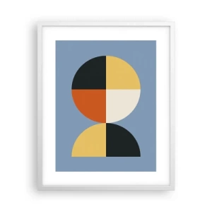 Plakát v bílém rámu - Koukej a počítej - 40x50 cm