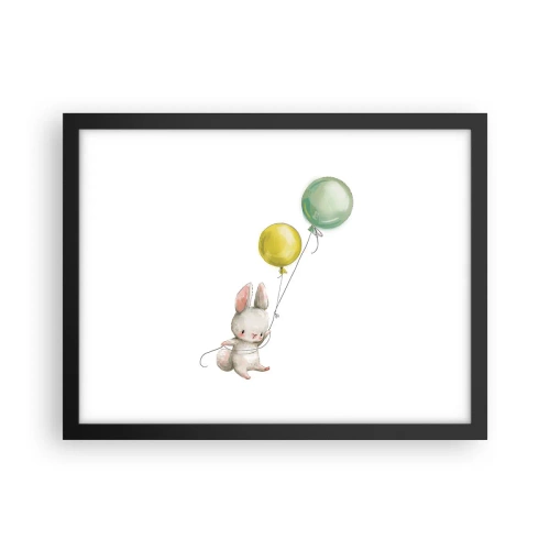 Plakát v černém rámu - Já poletím také! - 40x30 cm