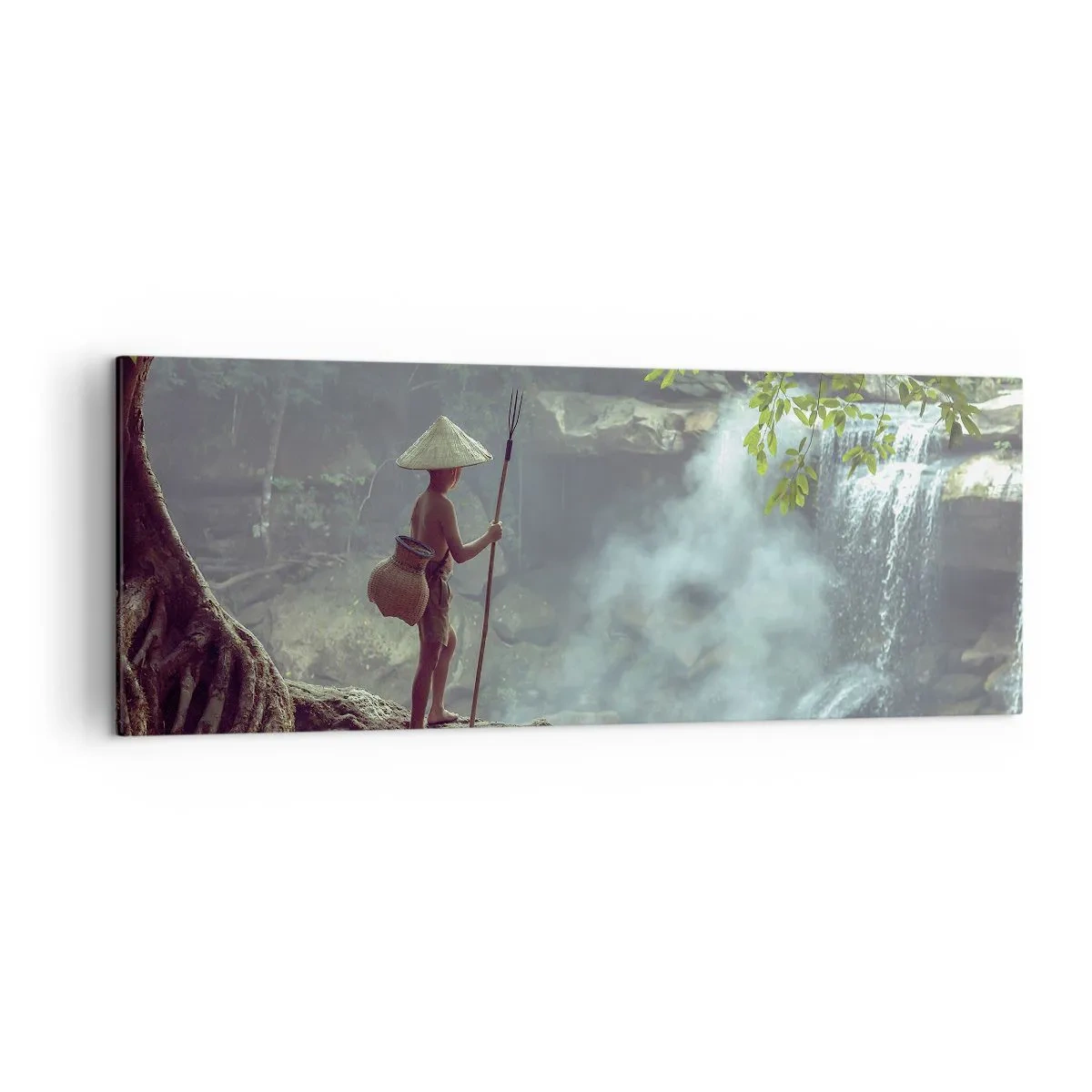 Obraz na plátně - Spřátelený s přírodou - 140x50 cm