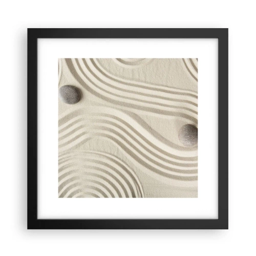 Plakát v černém rámu - Dotek tepla - 30x30 cm