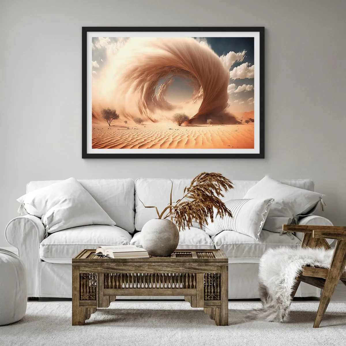 Plakát v černém rámu - Otevřený portál - 70x50 cm