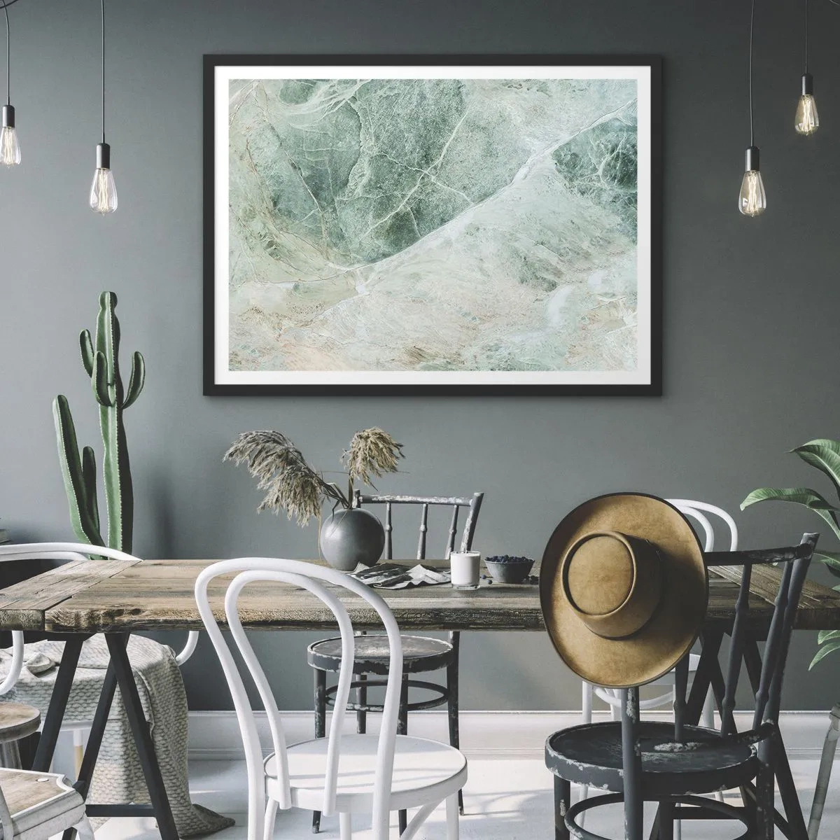 Plakát v černém rámu - Ctný chlad kamene - 100x70 cm