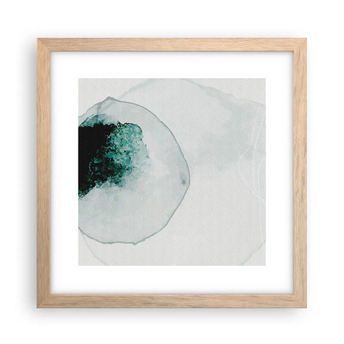 Plakát v rámu světlý dub - V kapce vody - 30x30 cm
