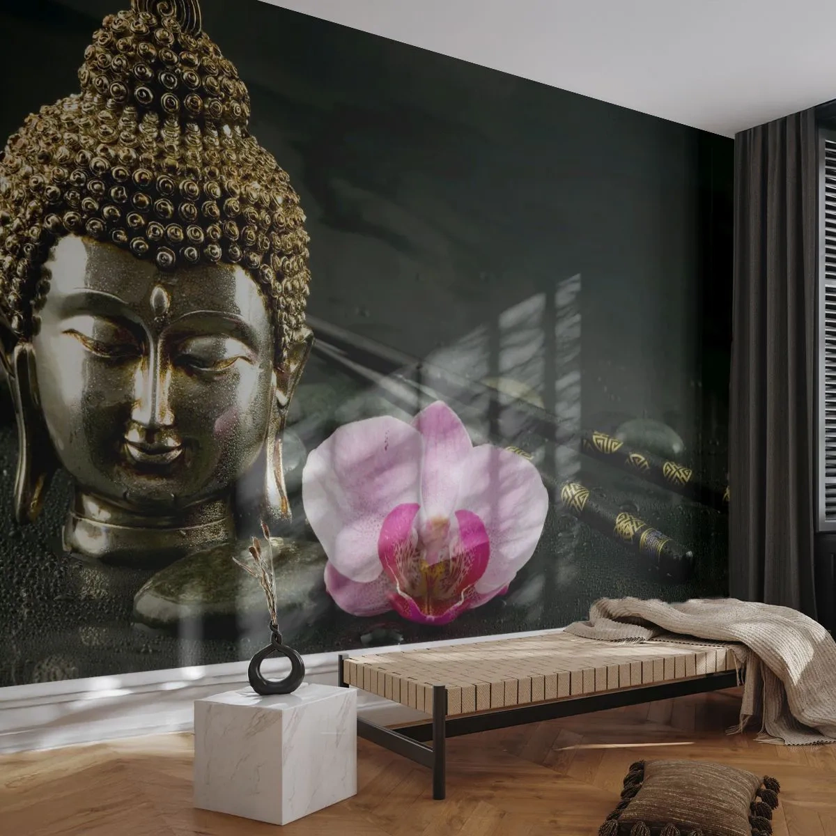 Fototapeta Premium Canvas - Soulad moudrosti a krásy - Buddha, Náboženství, Víra - 250x175 cm