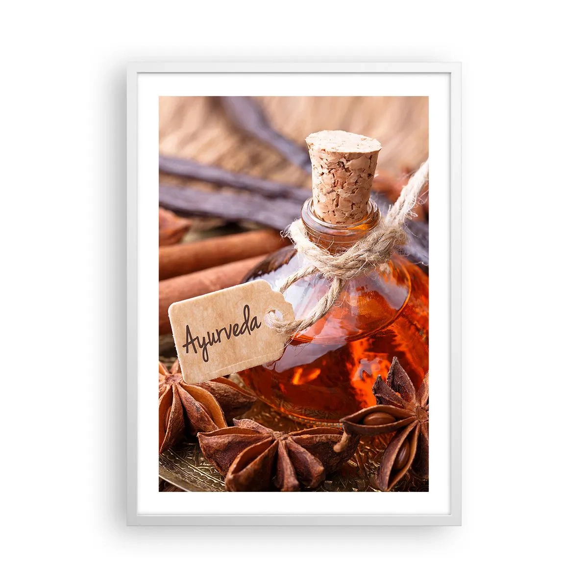 Plakát v bílém rámu - K jednotě těla a ducha - 50x70 cm