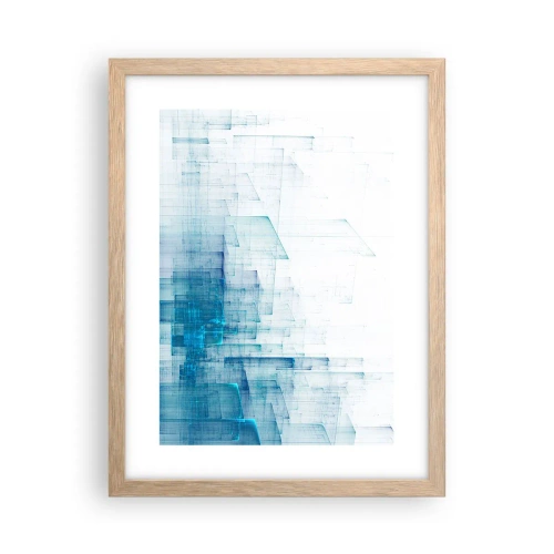 Plakát v rámu světlý dub - Jak se stal prostor - 30x40 cm