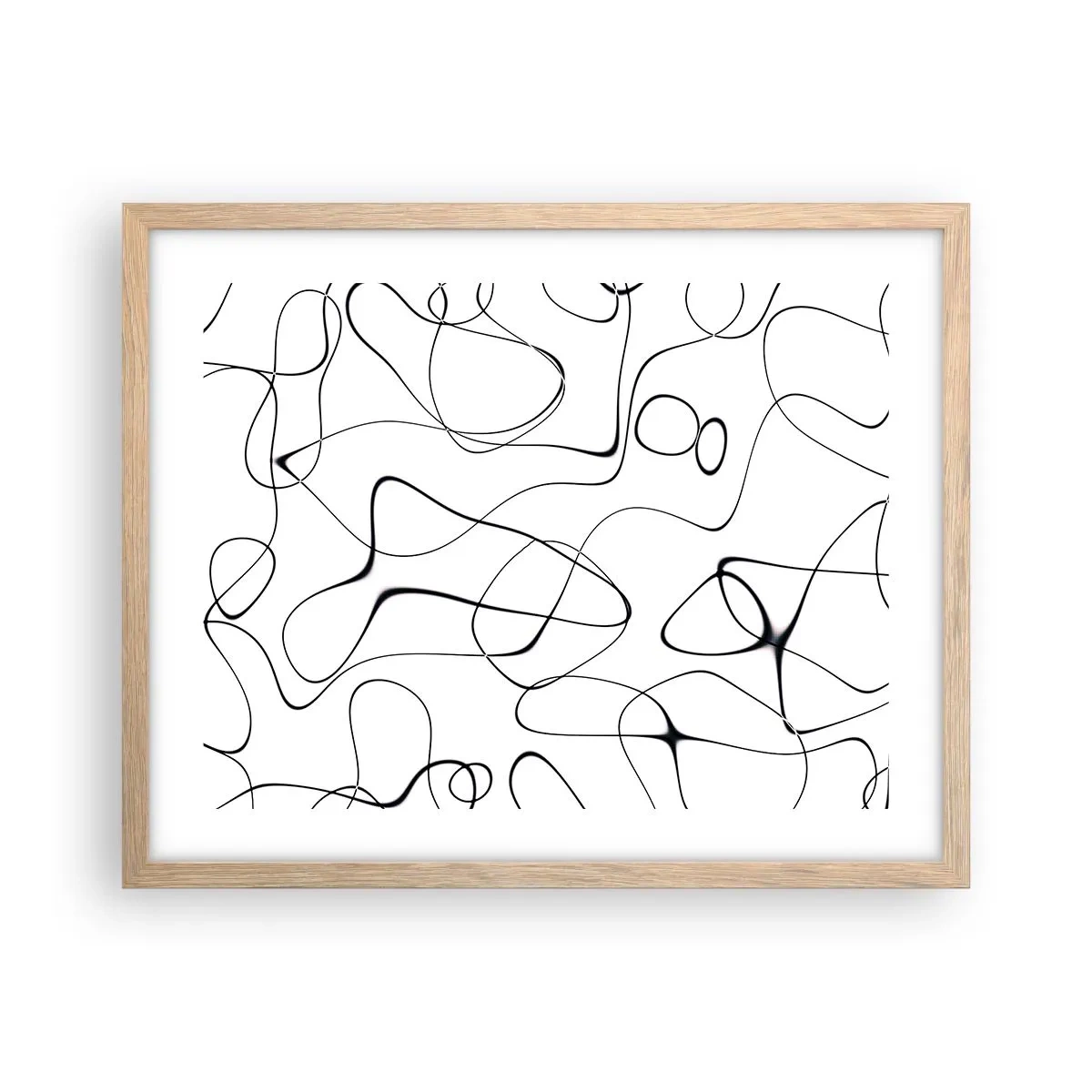 Plakát v rámu světlý dub - Cesty života, zákruty osudu - 50x40 cm