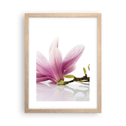Plakát v rámu světlý dub - Jemné jako závan jara - 30x40 cm