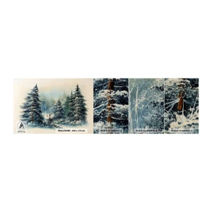 Vzor Fototapety Premium Sand - Připravení na Vánoce - Krajina, Les, Příroda - 100x30 cm