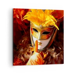 Obraz na plátně - Tajemství je částí hry - 50x50 cm