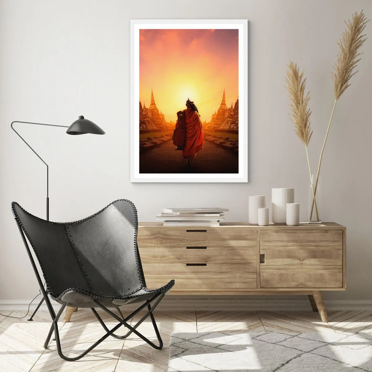 Plakát v bílém rámu - V klidu věčností - 70x100 cm