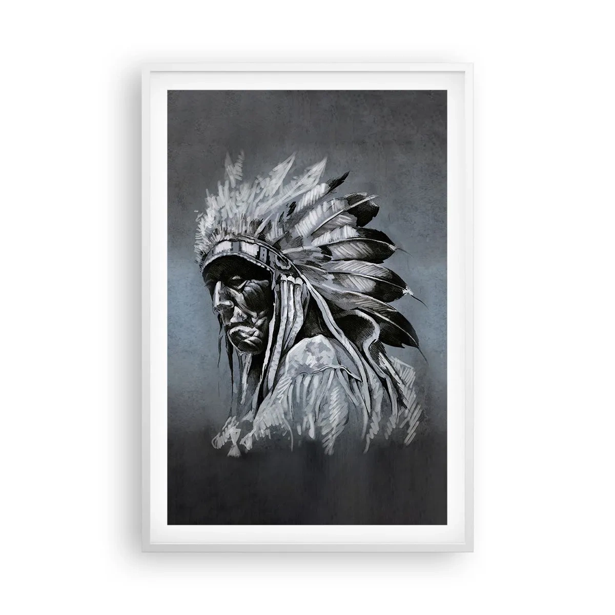 Plakát v bílém rámu - Návrat k základům - 61x91 cm