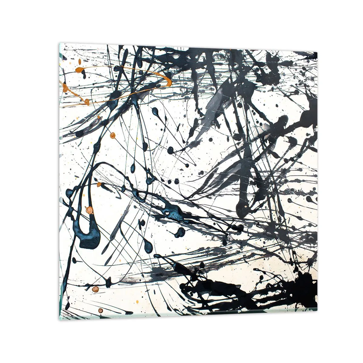 Obraz na skle - Expresionistická abstrakce - 30x30 cm