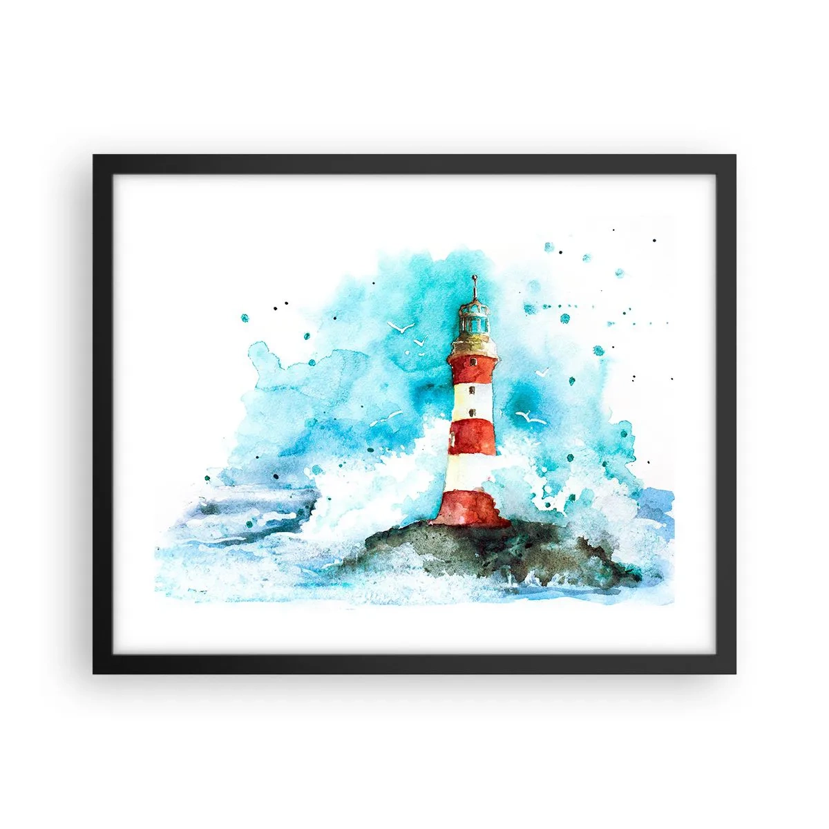 Plakát v černém rámu - Jednota živlů - 50x40 cm