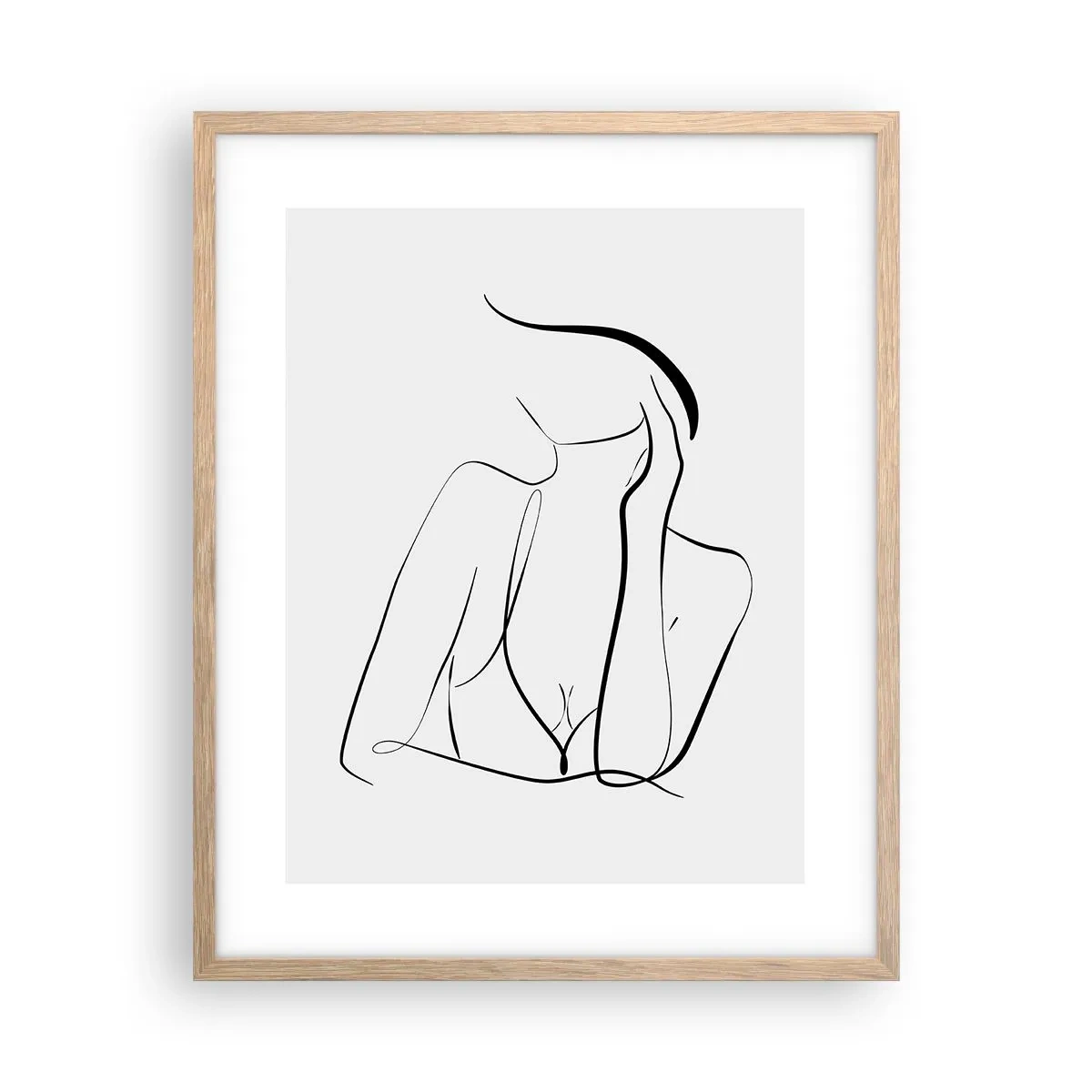 Plakát v rámu světlý dub - Na vlně snů - 40x50 cm