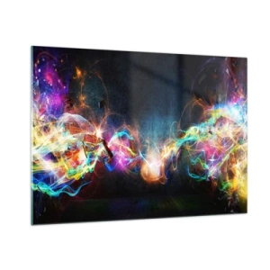 Obraz na skle - Radostně proti tmě - 100x70 cm