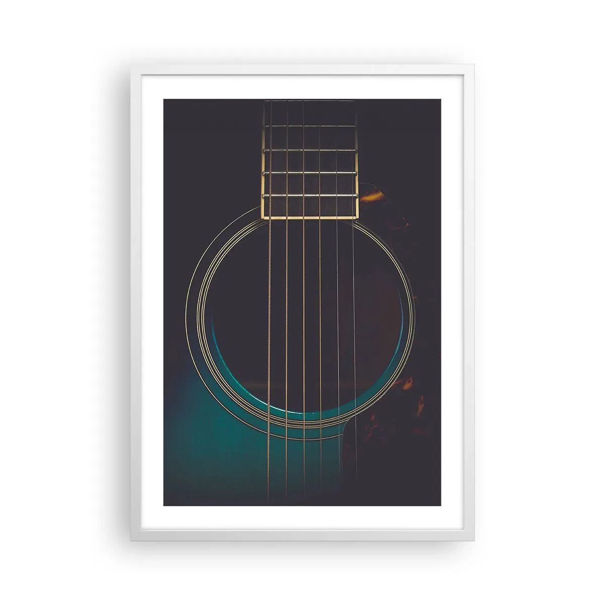 Plakát v bílém rámu - Okamžik, než to zazní - 50x70 cm