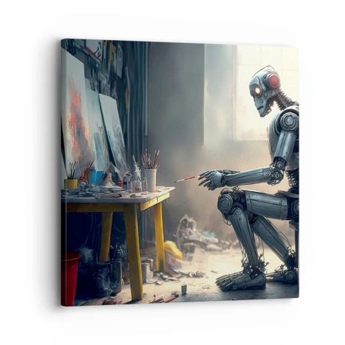 Obraz na plátně - Akt stvoření - 30x30 cm