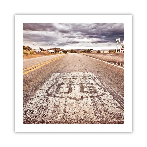 Plakát - Mother Road - americká legenda - 50x50 cm