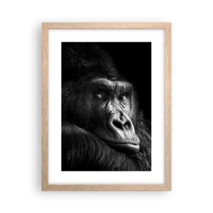 Plakát v rámu světlý dub - Na co tak koukáš? - 30x40 cm