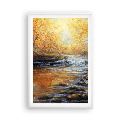Plakát v bílém rámu - Zlatý potok - 61x91 cm