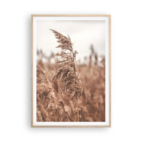 Plakát v rámu světlý dub - Na polích už je podzim - 70x100 cm