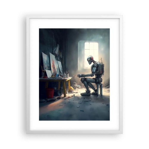 Plakát v bílém rámu - Akt stvoření - 40x50 cm