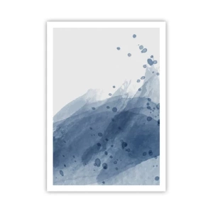 Plakát - Modrý tyl - 70x100 cm