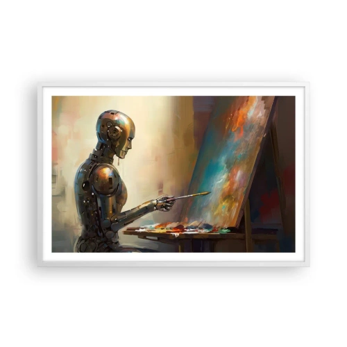 Plakát v bílém rámu - Umění budoucnosti - 91x61 cm