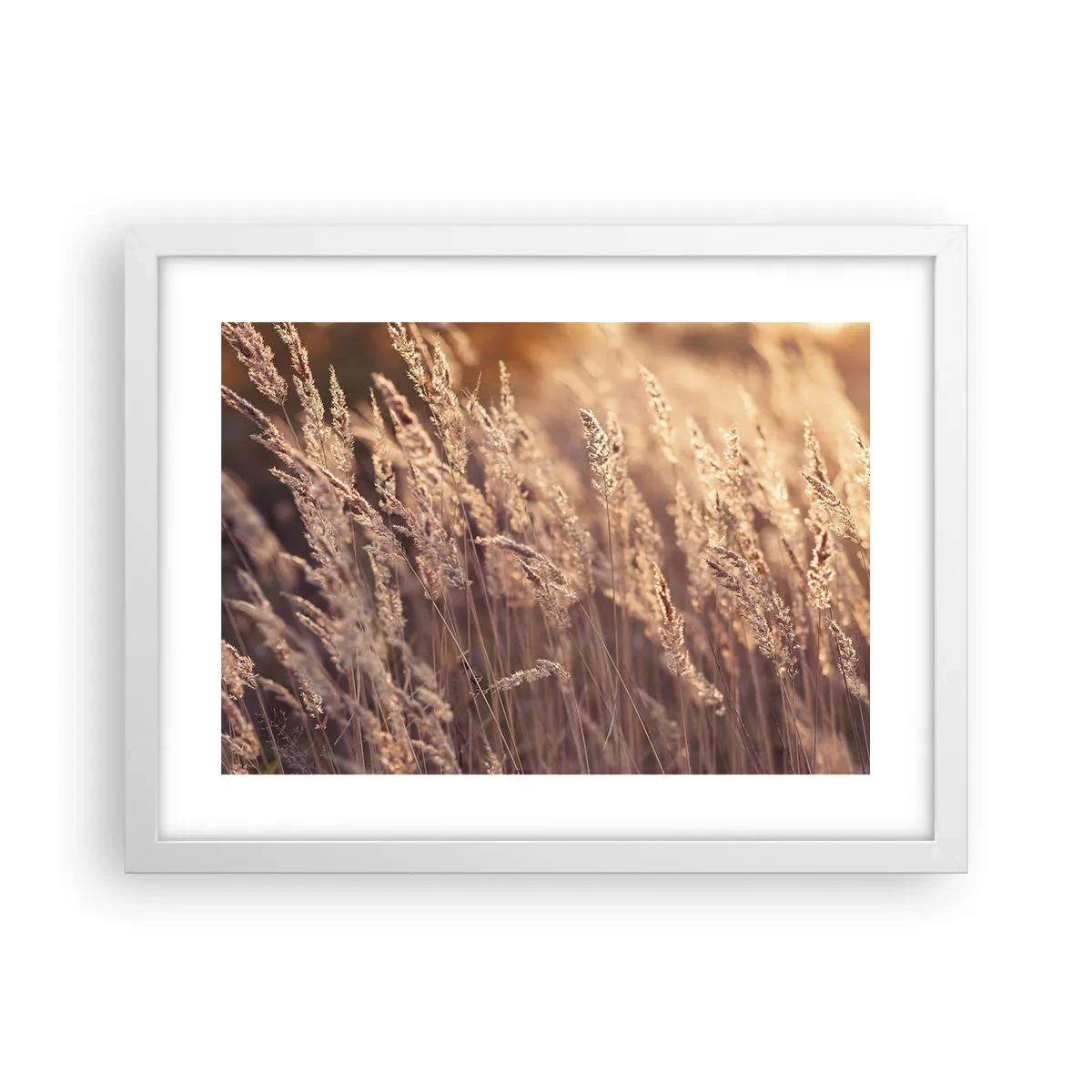Plakát v bílém rámu - Připraveni přivítat podzim - 40x30 cm