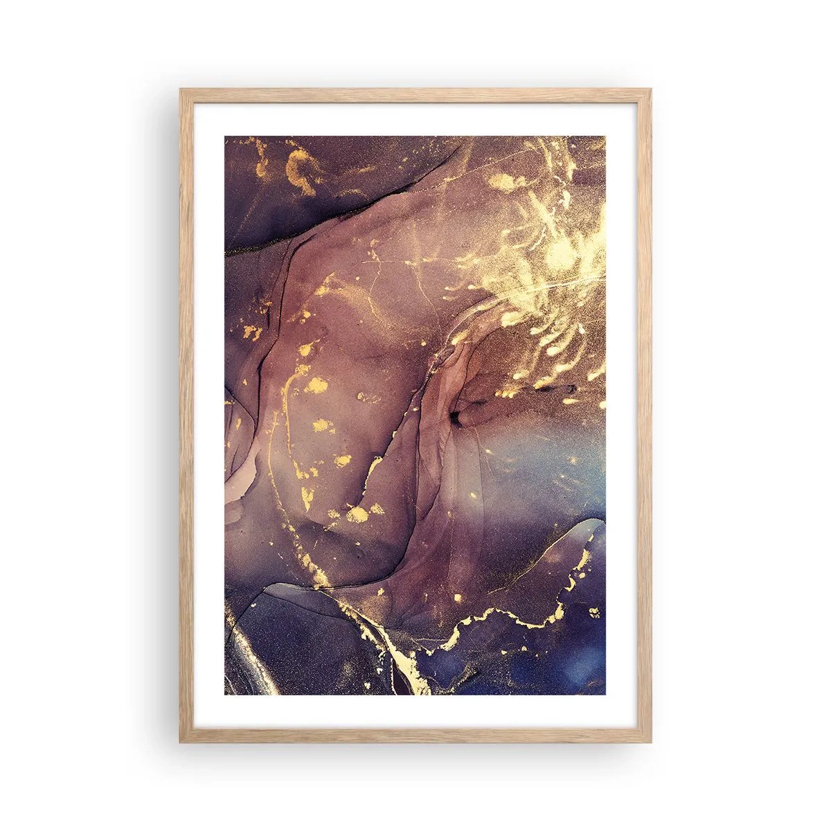 Plakát v rámu světlý dub - Hmota a duch - 50x70 cm