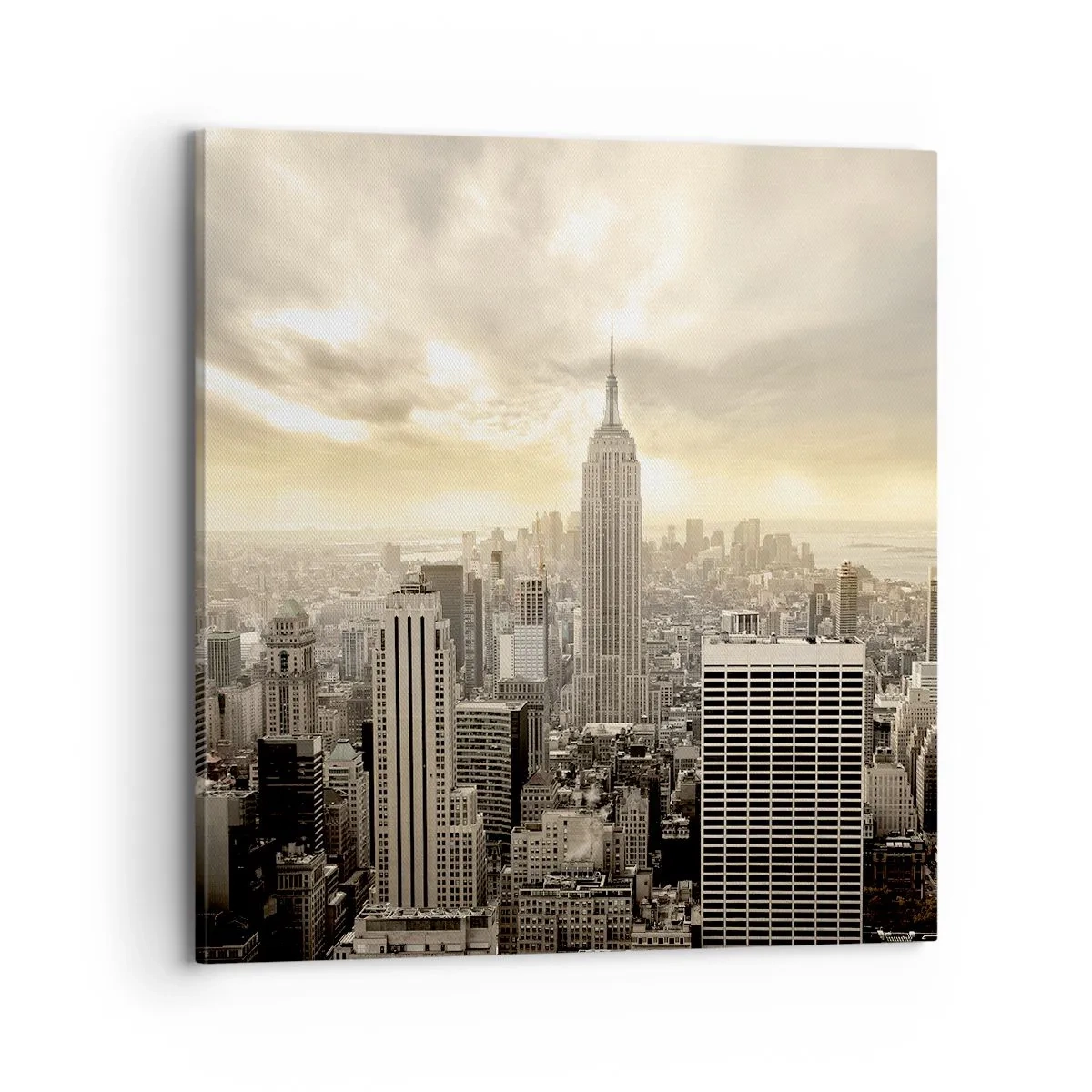 Obraz na plátně - New York utkaný z šedi - 70x70 cm