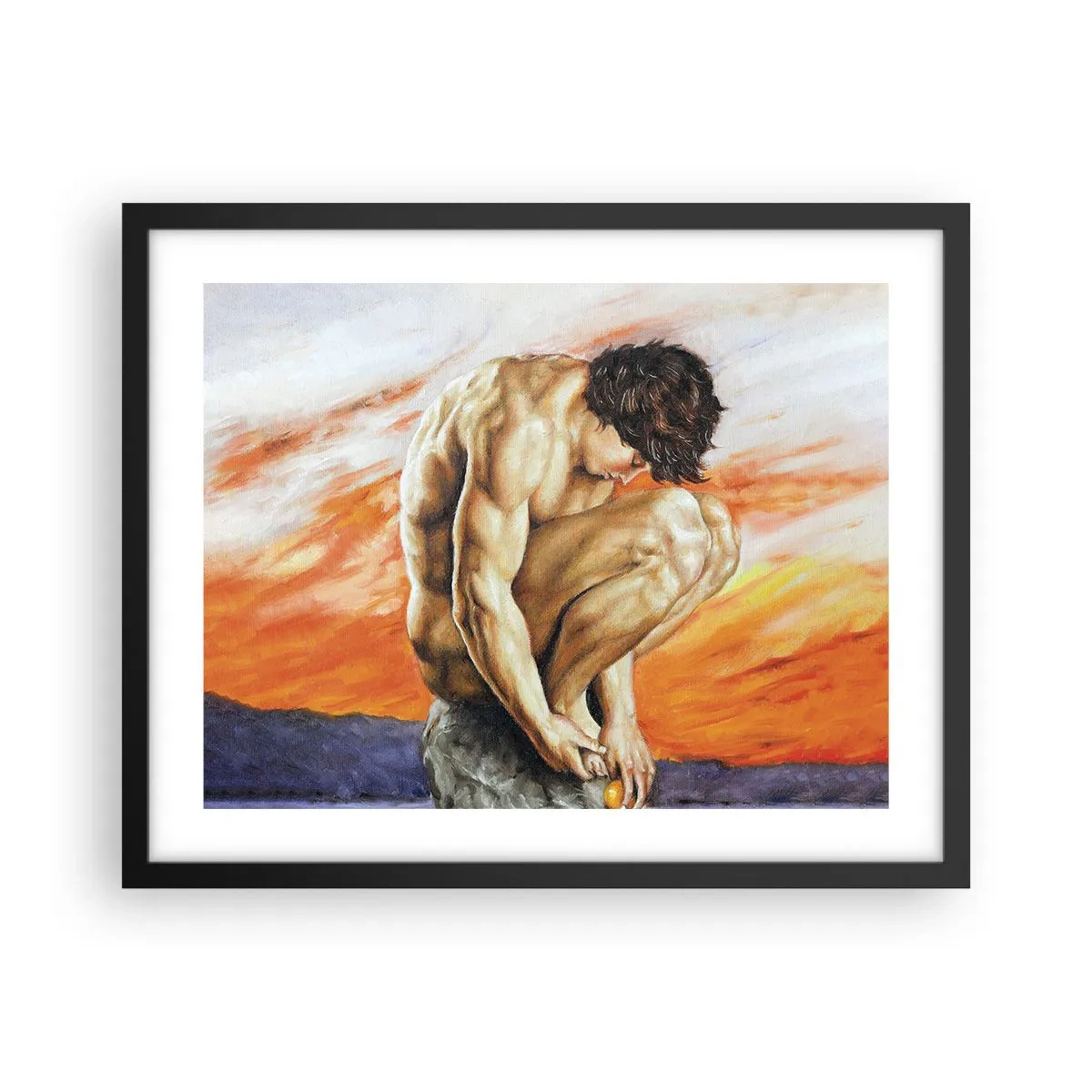 Plakát v černém rámu - Ponořen do sebe - 50x40 cm